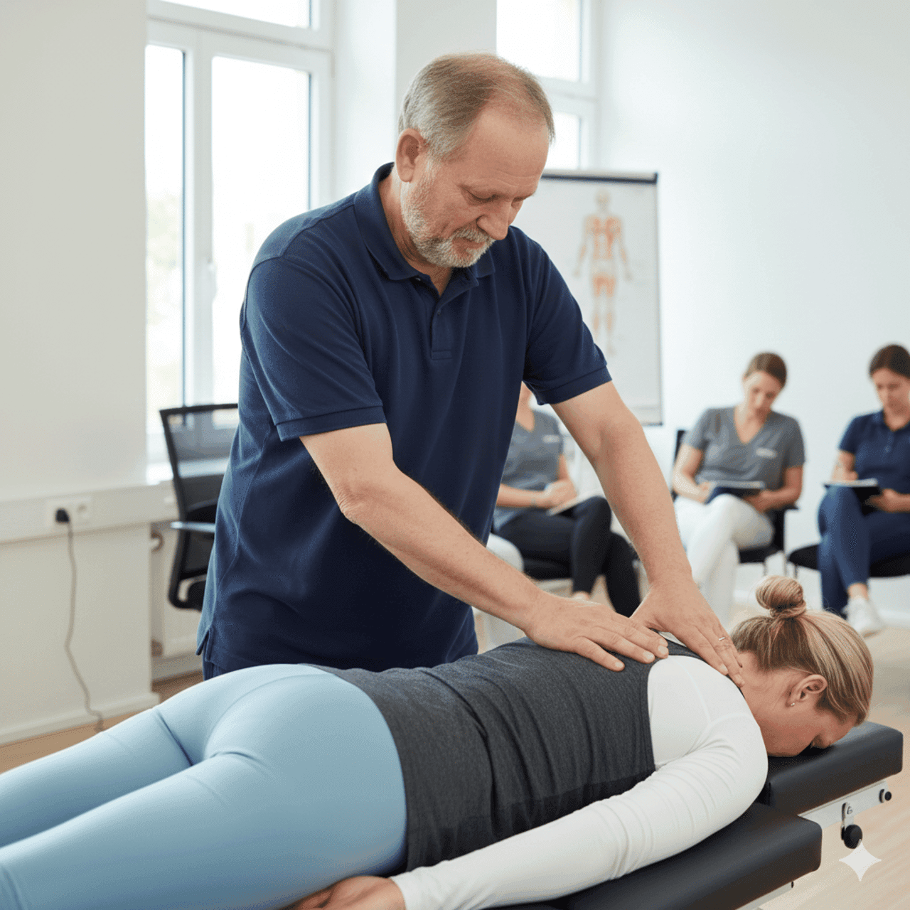 Chiropraktik-Weiterbildung im Präsenzkurs von Rakers Medizinbedarf